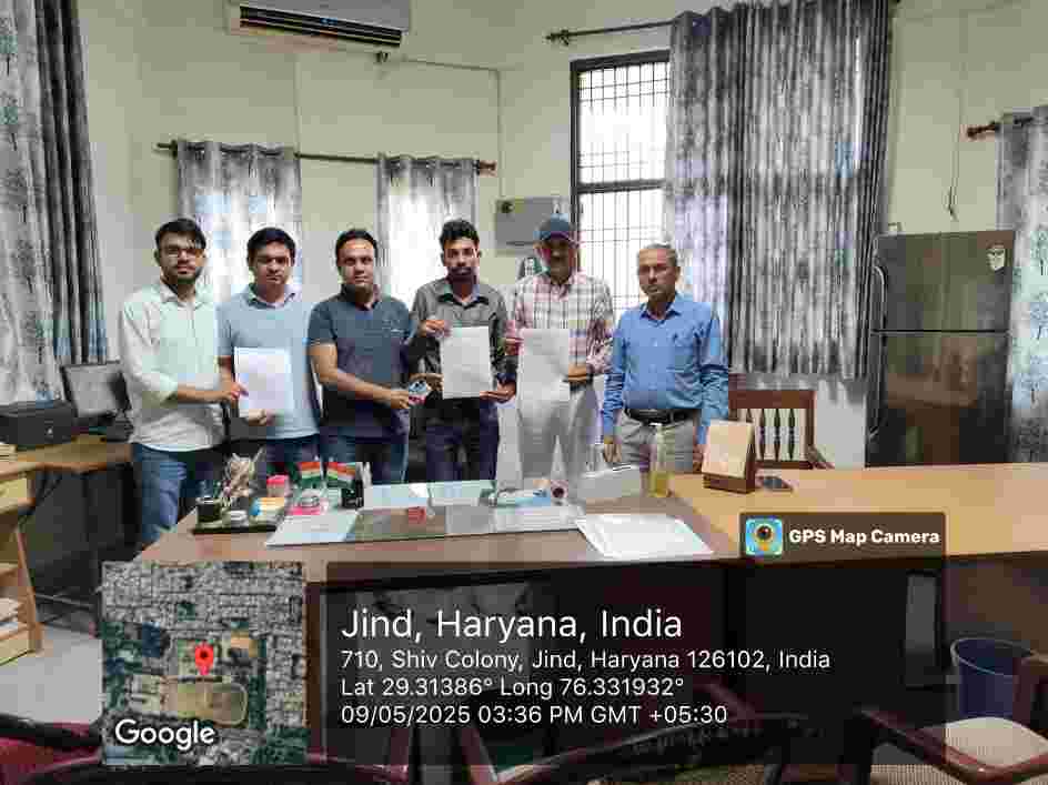 नव चेतना फार्मास्युटिकल्स और इंदिरा गांधी गर्वनमेंट कॉलेज फॉर वुमन, जींद के बीच इंटर्नशिप समझौता