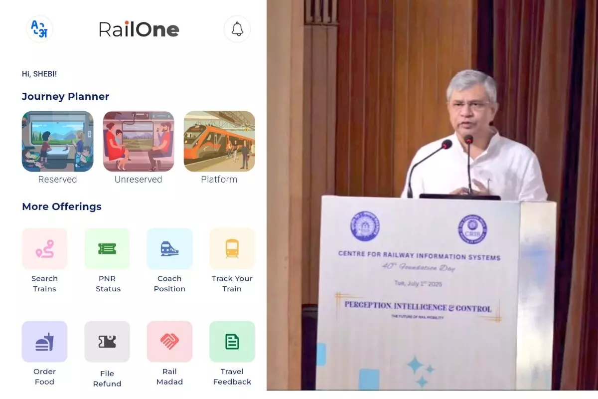 रेल यात्रियों को एक क्लिक पर मिलेगा हर समाधान: रेल मंत्री ने लॉन्च किया 'RailOne' ऐप