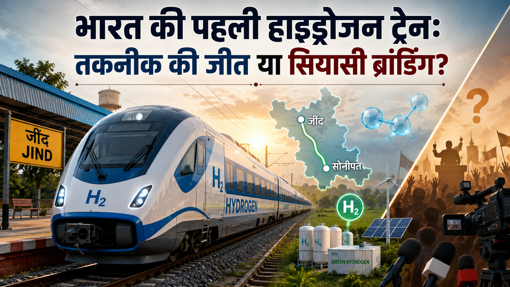 भारत की पहली हाइड्रोजन ट्रेन: तकनीक की जीत या सियासी ब्रांडिंग?